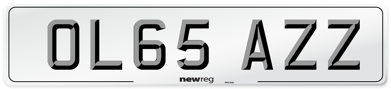 OL65 AZZ Number Plate from New Reg